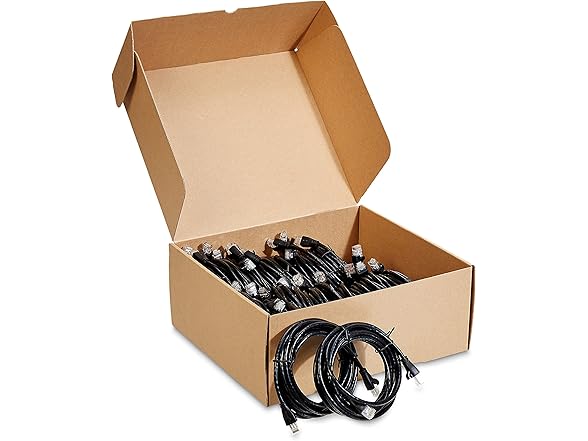 Amazon Basics RJ45 Cat 6 Cable, 10 ft, 24-Pack