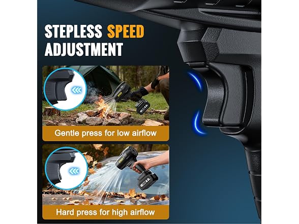 600000 RPM Cordless Handheld Leaf Blower