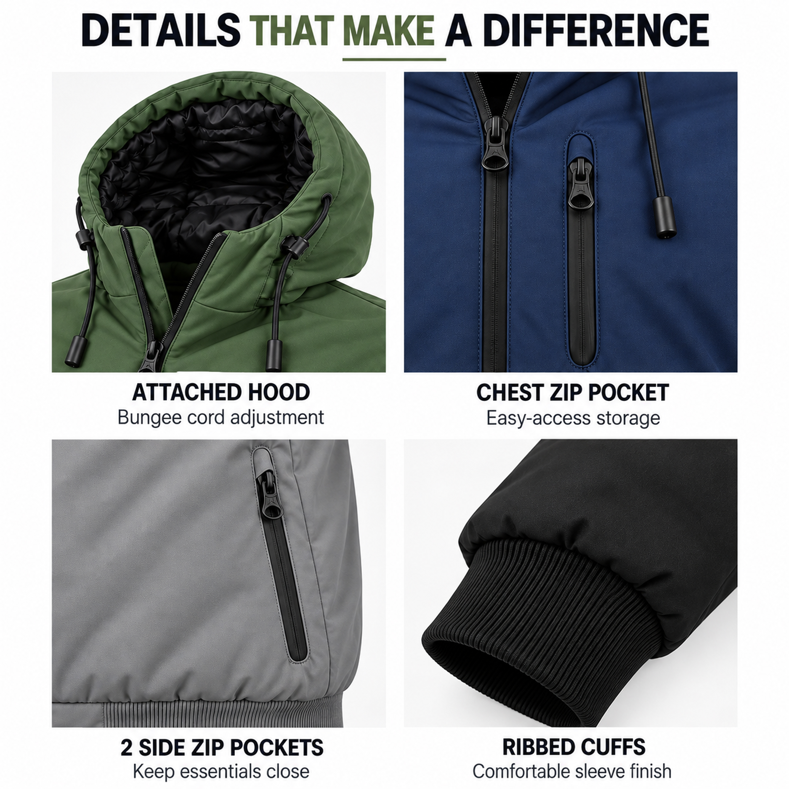 Mens Heavyweight Tech Jacket - Gallery 30