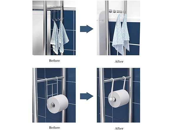 3-Tier Over The Toilet Storage, White