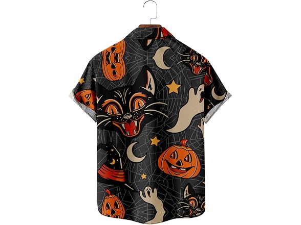 Xxinpei Men Halloween Button Down Shirts Shirt