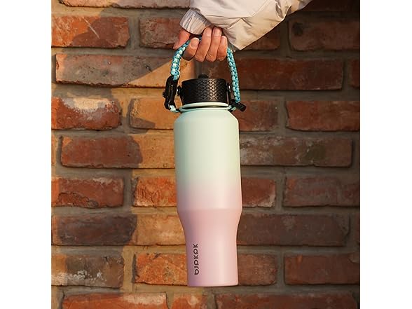 BJPKPK 40oz Insulated Water Bottles with Straw Lid