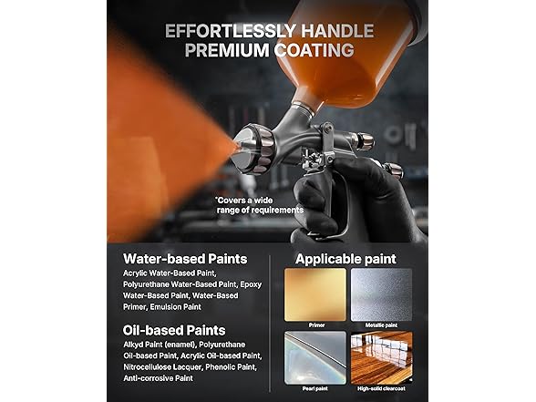 TILSWALL Pinto GT HVLP Spray Gun Kit Gray