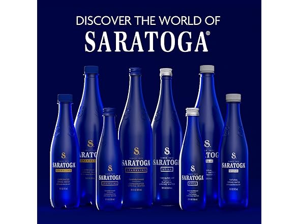 6PK Saratoga Spring Water Bottles