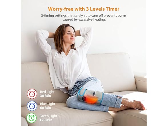 Feiorn Heated Knee Brace Wrap, 