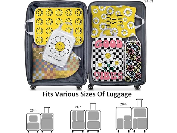 beautype 6 Set Compression Packing Cubes