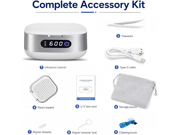 Cordless Ultrasonic Retainer Cleaner
