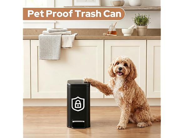 Halituny 6L Soft-Close Small Trash Can