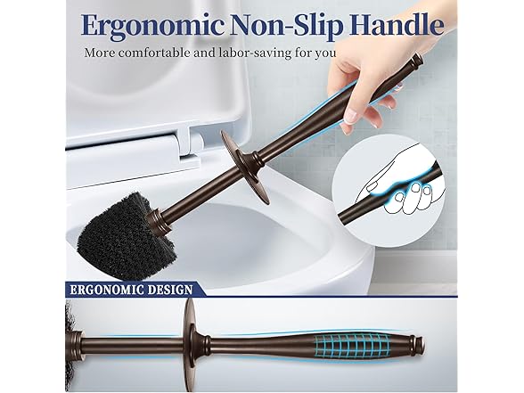 2 Pack Toilet Bowl Brush Holder Set