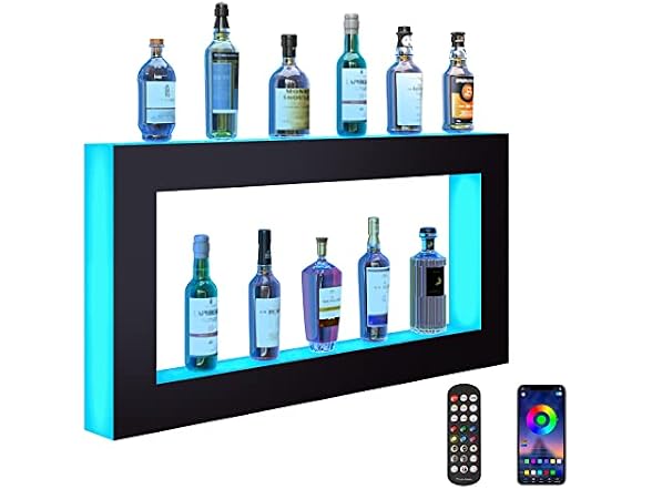 VEVOR LED Lighted Liquor Bottle Display