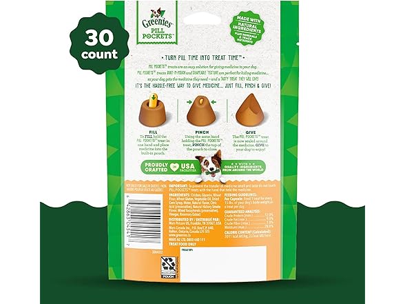 Greenies Pill Pockets for Dogs Large Size, 7.9 oz.