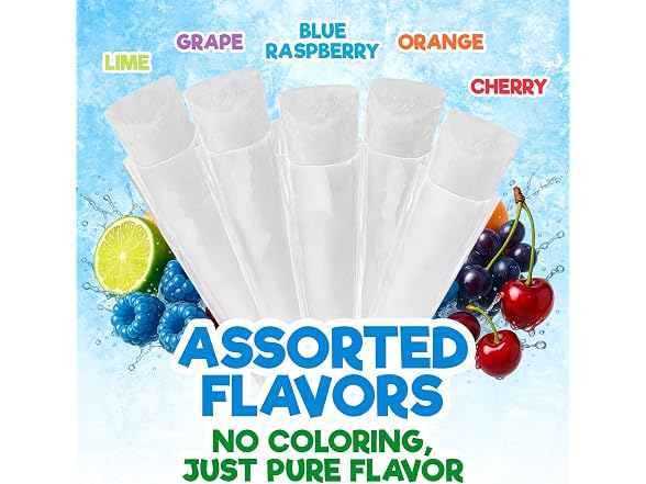 Clear | Italian Ice Freeze Pops 36 Count