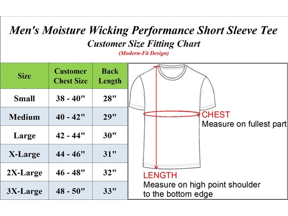 5Pk Mens S/S Moisture Wicking Tee