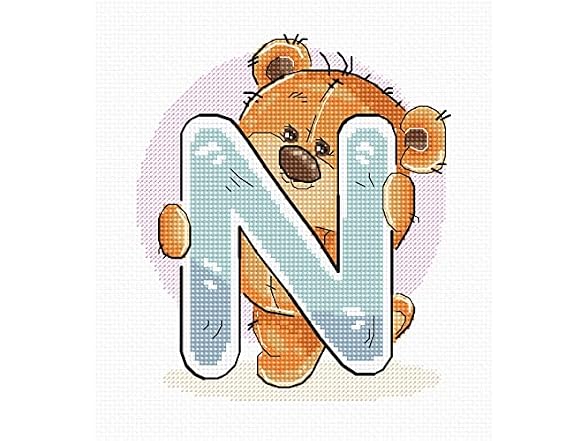 Luca-S Letter N Cross Stitch Kit