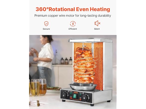 VEVOR Shawarma Grill Machine, 13lbs