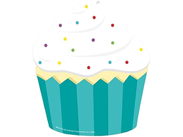 Eureka Cupcake Paper Cut-Out Classroom Decorations