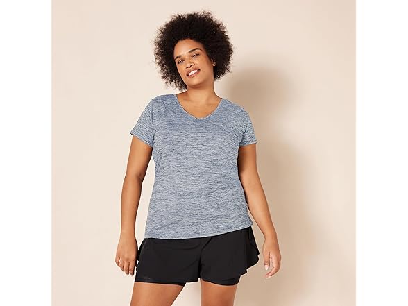 Women's Active Quick Dry Tech V-Neck T-Shirt (2Pk)