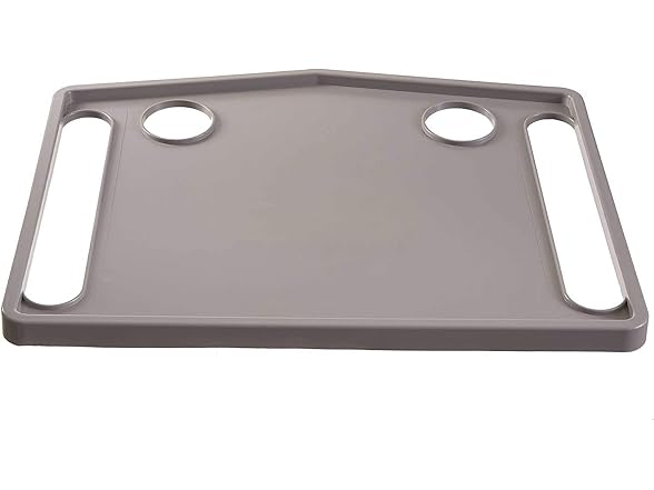 DMI Walker Tray with Cup Holders Gray