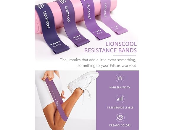 LIONSCOOL Pilates Ring Set