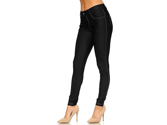 Yelete Women (S) Basic Five Pocket Pants Black