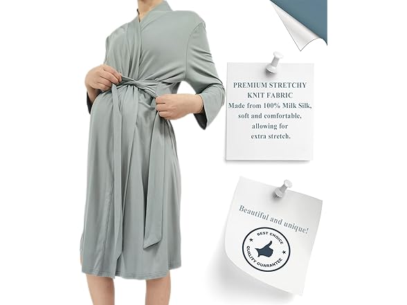 QTECLOR Mommy Robe for Maternity