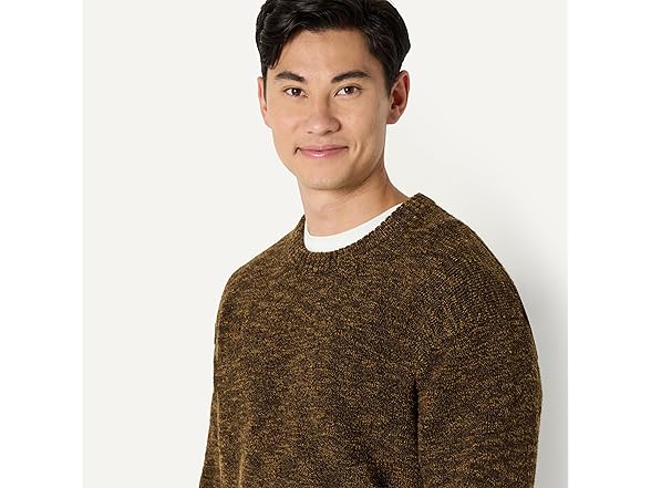 Amazon Essentials Men Relaxed-Fit Multi-Color Crewneck