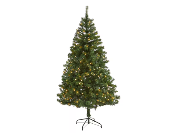 Santa's Workshop 7' Pre-Lit Green PVC Tree 1769 Tips