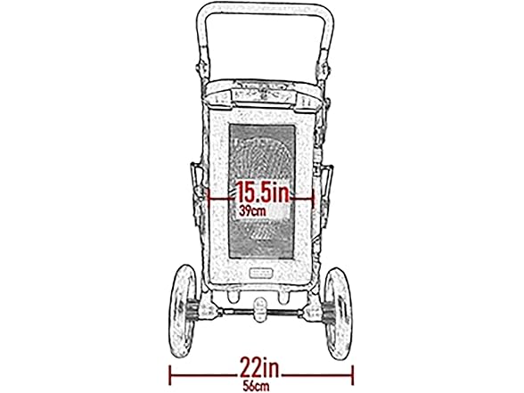 Pet Gear NO-Zip Pet Stroller with Dual Entry