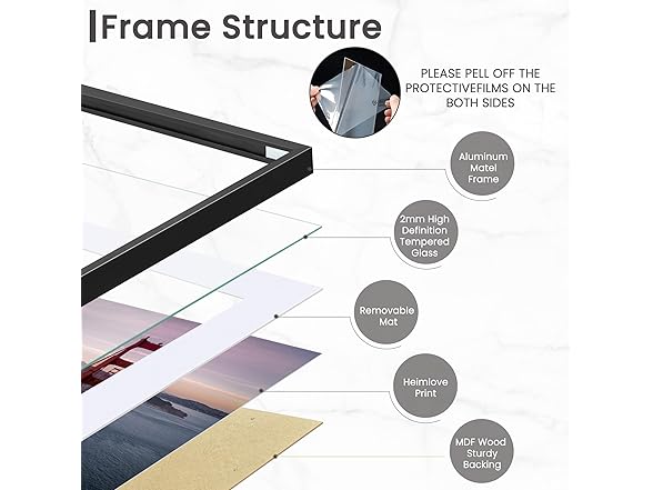 Heimlove Aluminum Picture Frame