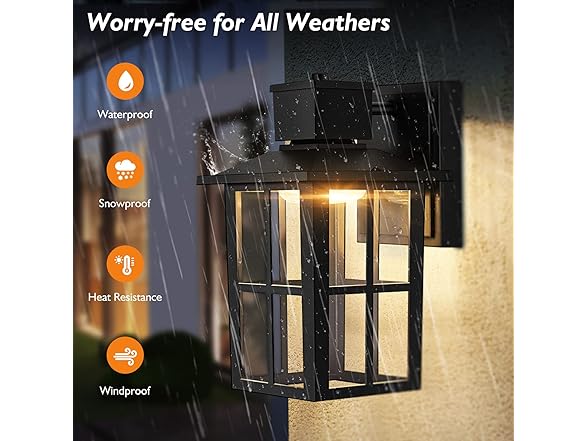 Brightever Brightever LED Outdoor Wall Lights Black