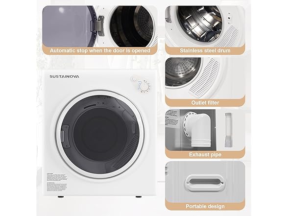 Elevon Portable Clothes Dryer 1350W