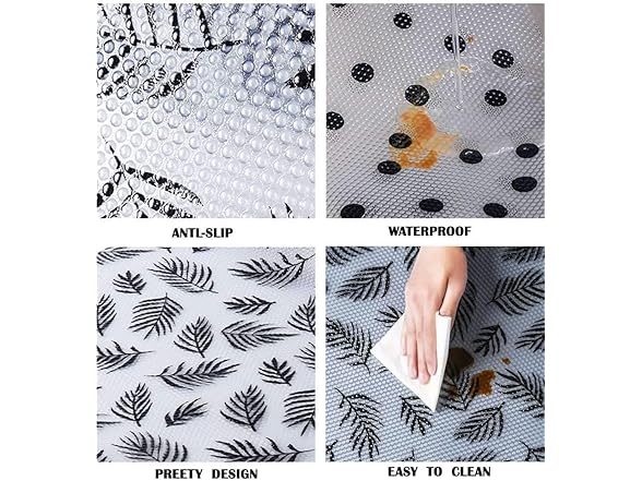 GRAYSPCE Shelf Liners,Non-Adhesive