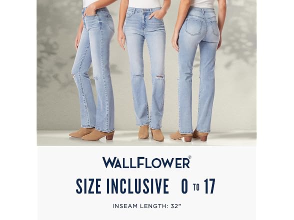 WallFlower Women (9) Fearless 70s Bootcut Jeans