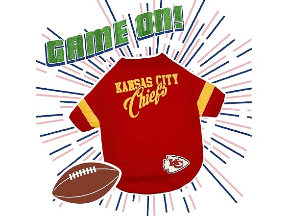 Pets First NFL Kansas City Chiefs T-Shirt for Dogs