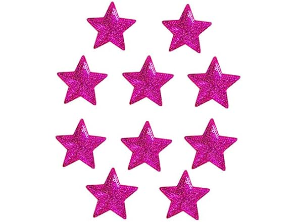 Ximkee Pack of 10 Shiny 5 Star Sequins