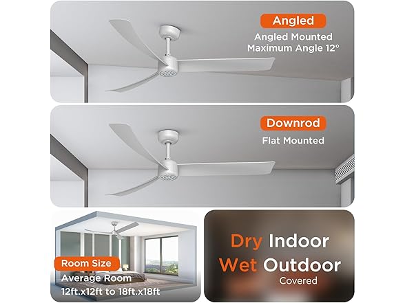 TALOYA Ceiling Fan Light | 52in