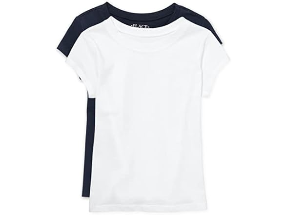 TCP Girls (XS) Tidal/White 2pk Basic Tees