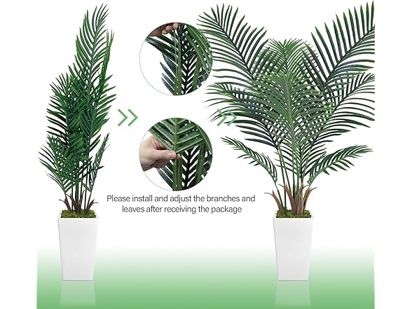 MODCART Artificial Palm 5ft w/Planter
