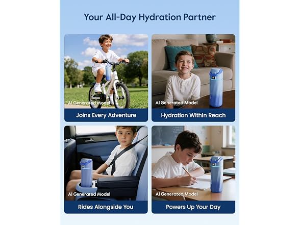 WATERH 16oz Smart Water Bottle