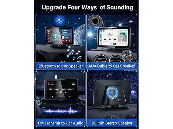 7" CarPlay Screen w/ Mirror Link