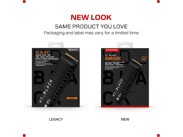 (NEW) WD Black SN850X 8TB NVMe SSD with Heatsink
