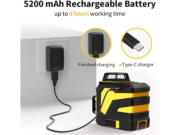 IKOVWUK 12-Line Laser Level 5200mAh
