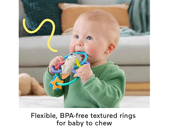 Fisher-Price Newborn Toy Twist & Teethe Otter