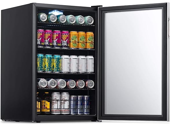 Newair Beverage Fridge w/Split Shelf - 160 Cans