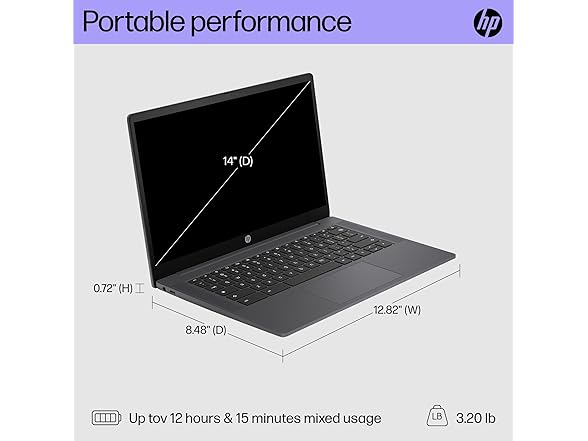HP Chromebook 14" HD N100 Laptop (2024)
