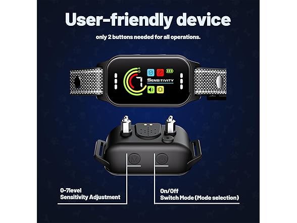 (2 Pack) JEUJE Dog Training Collar