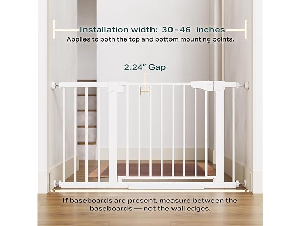 Cumbor 30-46in Baby Gate Auto Close