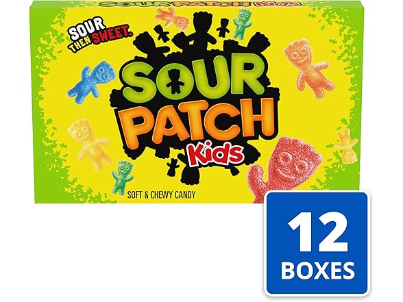 12PK SOUR PATCH KIDS Soft & Chewy Gummy Candy