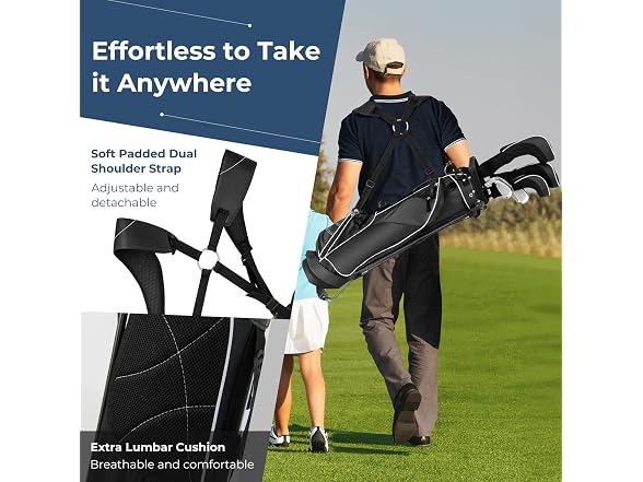 OFFICEJOY Golf Stand Bag, Portable Golf Clubs Bag