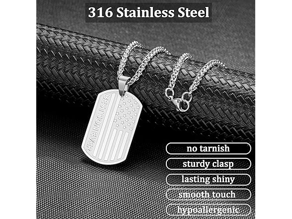 HEYOLL Gifts for Son Dog Tag